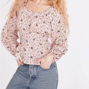 Madewell Sophia Top in Bouquet Floral Size 1x NWT